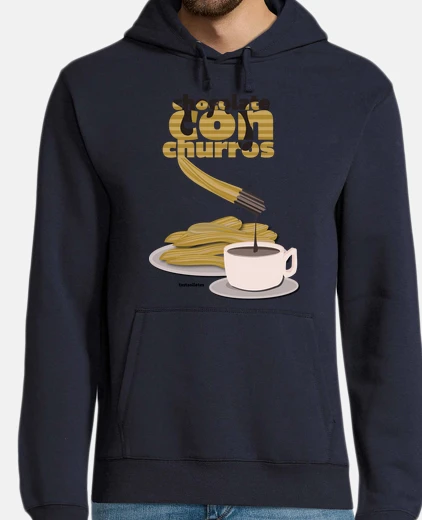Sudadera chocolate con churros