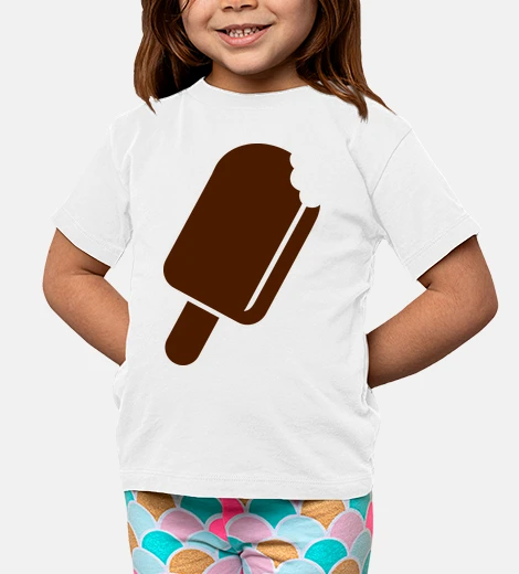 Kids chocolate ice cream lolly