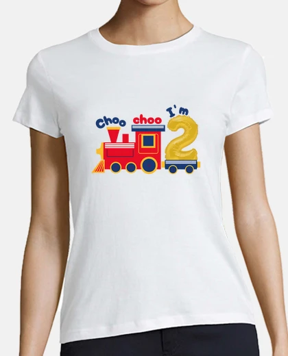 Tee-shirt choo choo j39ai deux ans un enfant en b
