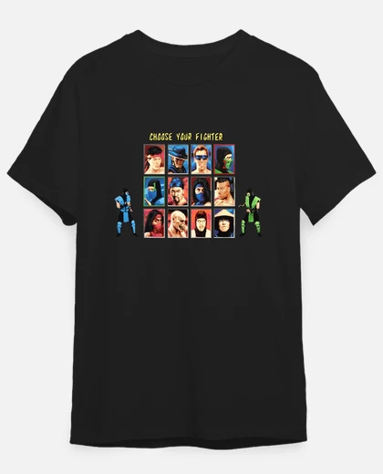 Choose your fighter mortal kombat t-shirt | tostadora