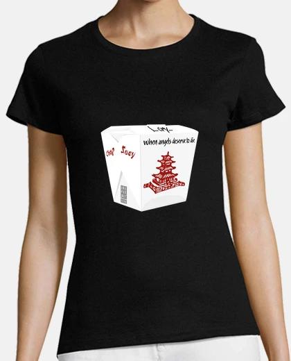 T-shirt chop suey - system of a down - scatola di cibo cina - t-shirt donna