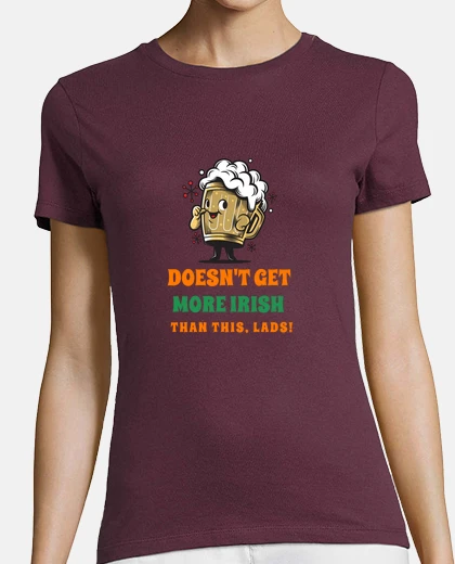 Tee-shirt chope de bière irlandaise drôle pour la