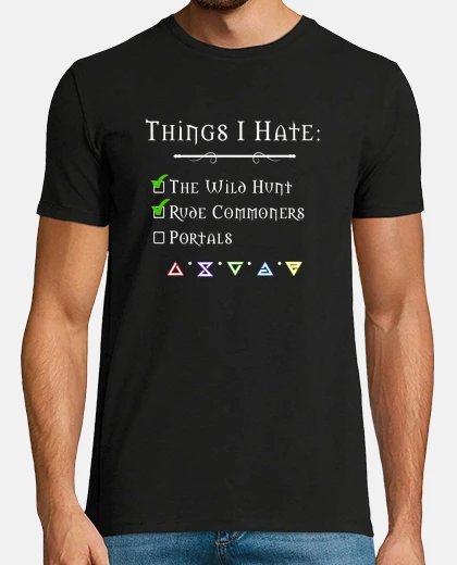 Tee-shirt choses que je déteste