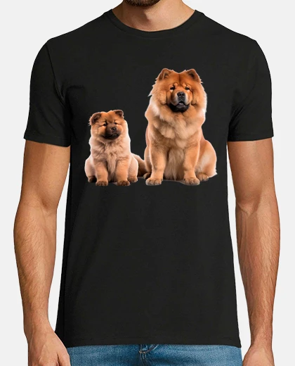 T-shirt chow chow papà e piccolo allevatore di 