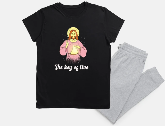 Pyjama christ the key of life, pilgrimage,