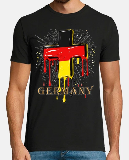 T-shirt Christian Cross Germany Flag