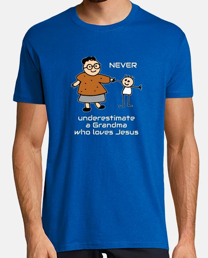 T-shirt christian design non sottovalutare mai una nonna che ama gesù