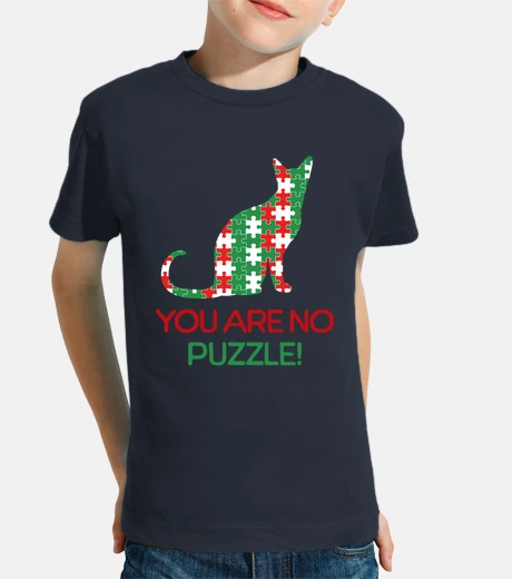 Ropa christmas cat puzzle pieces design