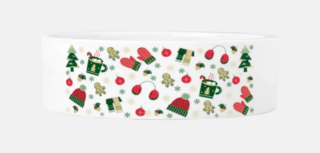 Mascotas christmas figures pattern