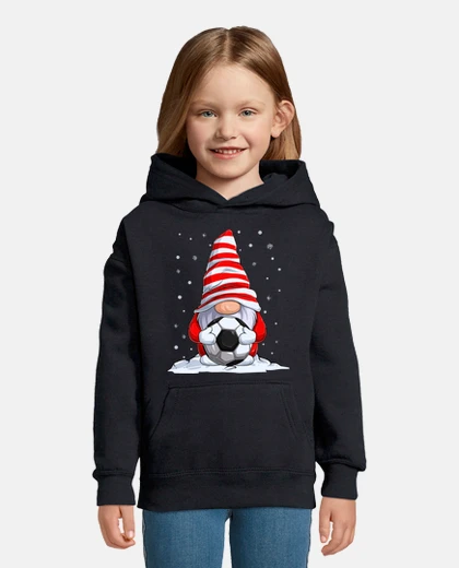 Kids christmas gnome with soccer ball
