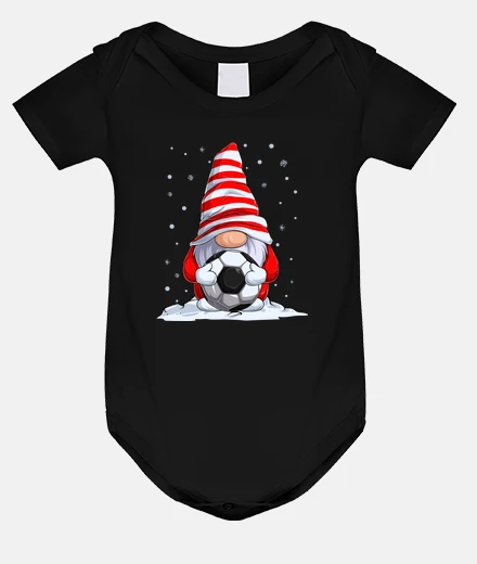 Kids christmas gnome with soccer ball