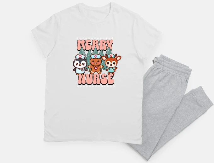 Pyjama christmas nurse