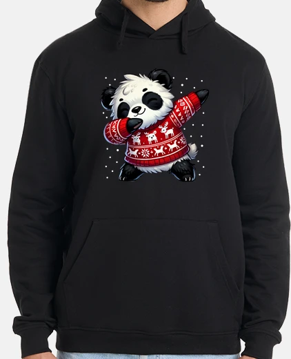 Hoodie Christmas Panda Lover Funny Panda Ugly