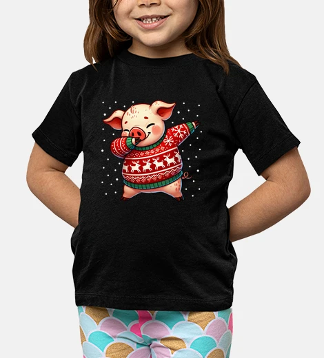 Kids Christmas Pig Lover HPg Farmer Funny