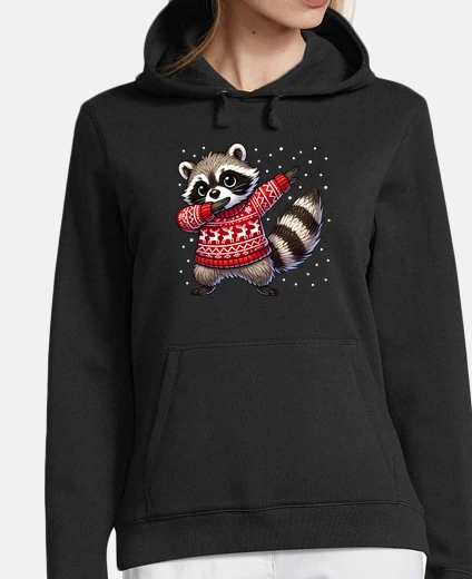Hoodie Christmas Raccoon Lover Funny Raccoon