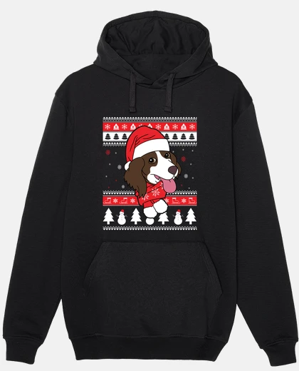 Hoodie christmas springer spaniel dog christma