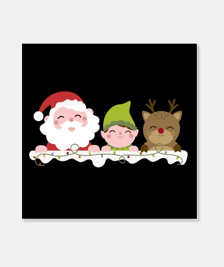 Wall christmas threesome