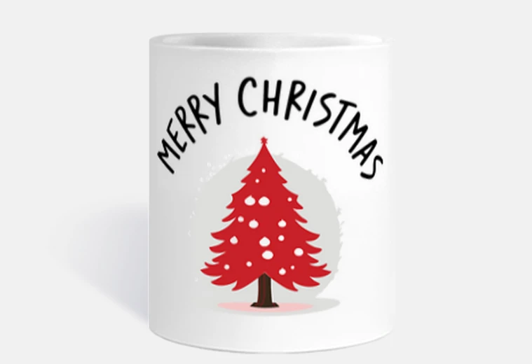 Cup christmas tree - merry christmas