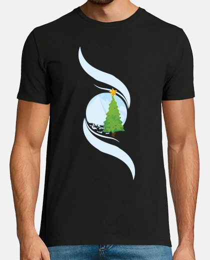 T-shirt christmas tree snowball blizzard