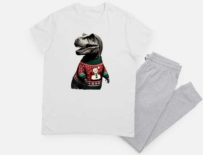 Pyjama Christmas Tyrannosaurus
