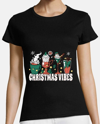 Tee-shirt christmas vibes, good vibes,