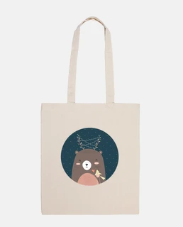 Christmas Bear... Friendship! Cotton Bag