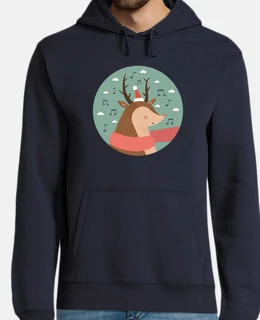 Christmas Deer .. Fa la la la la! Man sweatshirt