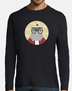 Christmas Hyppo - Ho Ho Ho! Man long sleeve t-shirt