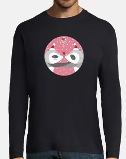 Christmas Raccons... spread your love!man long sleeve t-shirt