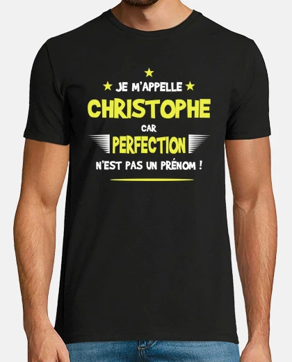 Tee-shirt Christophe cadeau humour et drôle