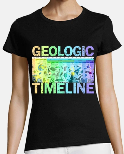 Tee-shirt chronologie géologique évolution de la 