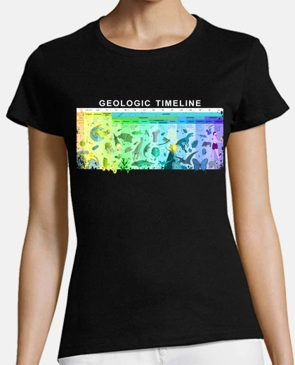 Tee-shirt chronologie géologique évolution de la 