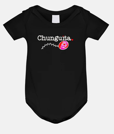 Kids chunguita baby bodysuit black pink