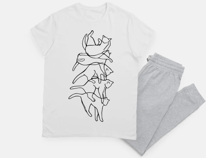 Pyjama chute de chat