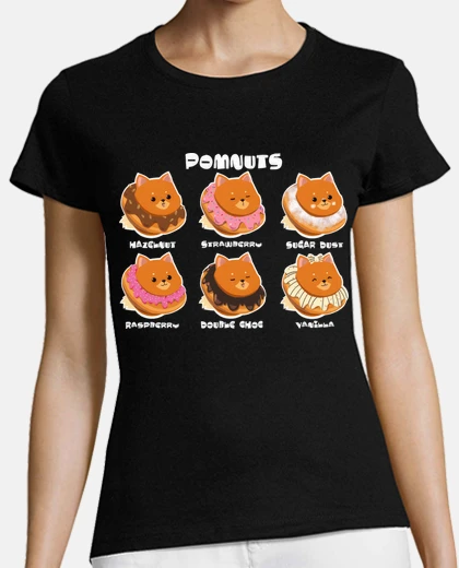 T-shirt ciambelle, pomnuts, menu per gatti, miao, nuovo ristorante, re delle ciambelle