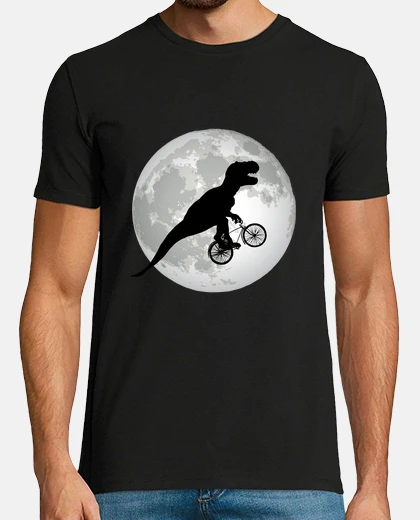 T-shirt ciclista di t rex volante