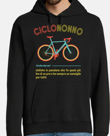 Felpa Ciclononno Nonno Ciclista Bici Gravel