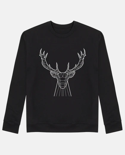 Sweat Ciervo Blanco Animal Prism