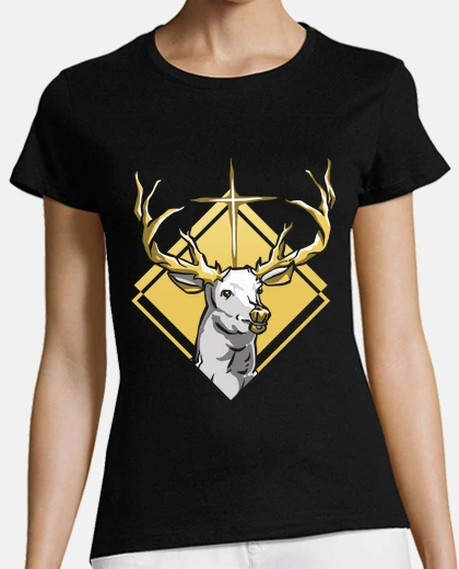 Playera ciervo de san hubert patrón de los cazadores cazador
