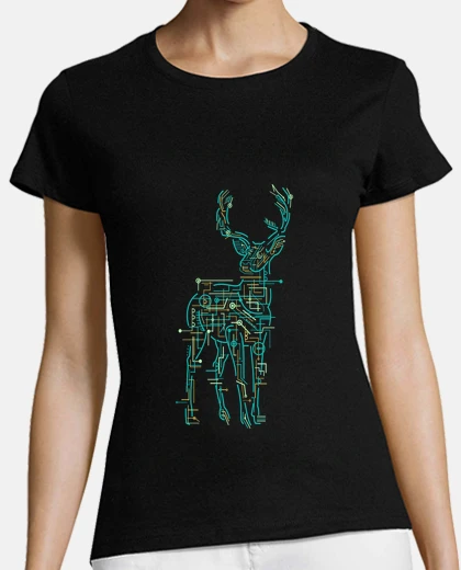Playera ciervo eléctrico