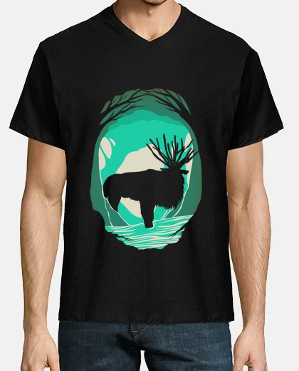 Camiseta ciervo espíritu princesa mononoke