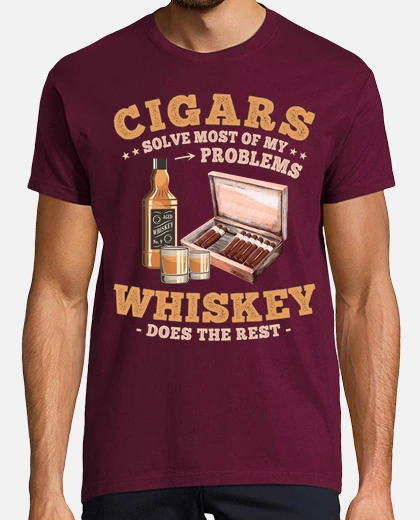 Tee-shirt cigares et whisky - whisky drôle