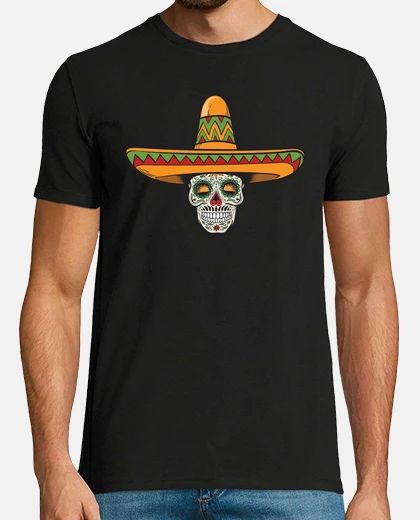 Tee-shirt Cinco De Mayo Sugar Skull Mexican Hat Sombrero Taco Day Of Dead Dia De Los Muertos Mexico Holidays C