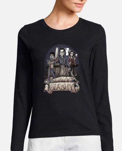 T-shirt cinereo slashy