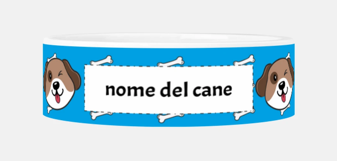Mascotas ciotola per cani personalizzabile