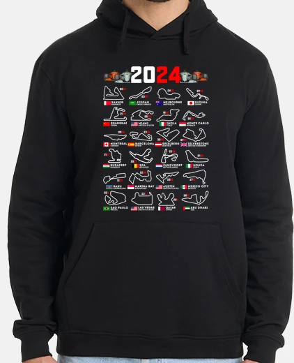 Sweat circuits de course de formule 1 2024 cadeau fête des pères