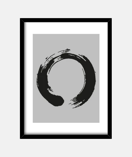 Cuadro círculos zen símbolo yoga espiritual
