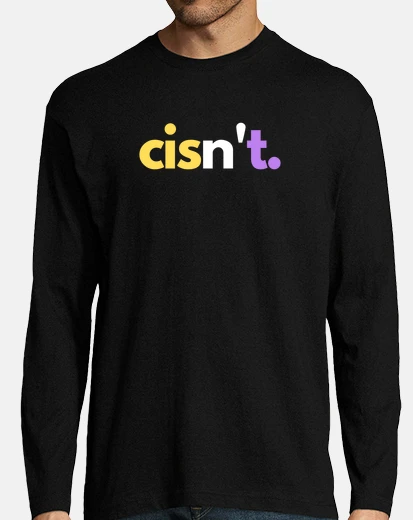 T-shirt cisnt non binary long manga lgbtq t shirt