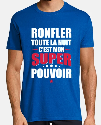 Camiseta cita del humor del roncador