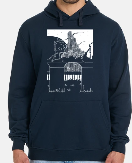 Sudadera citar nubes blancas